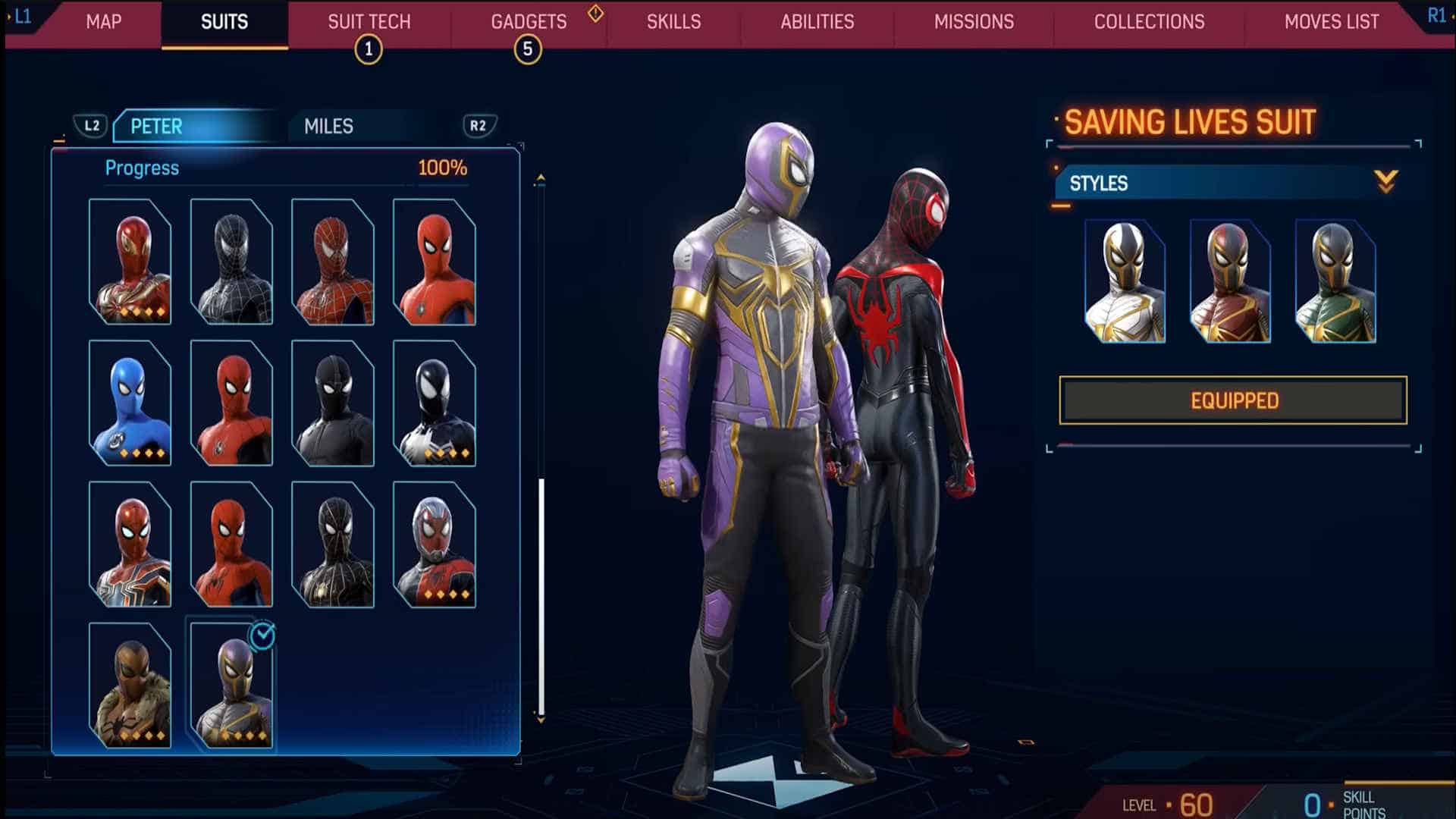 Marvel's Spider-Man 2 Unlockable Suits